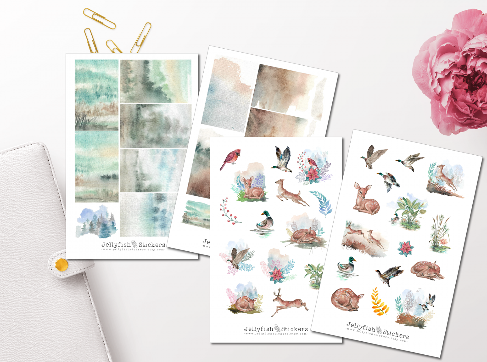 Forest Animals Stickers Set